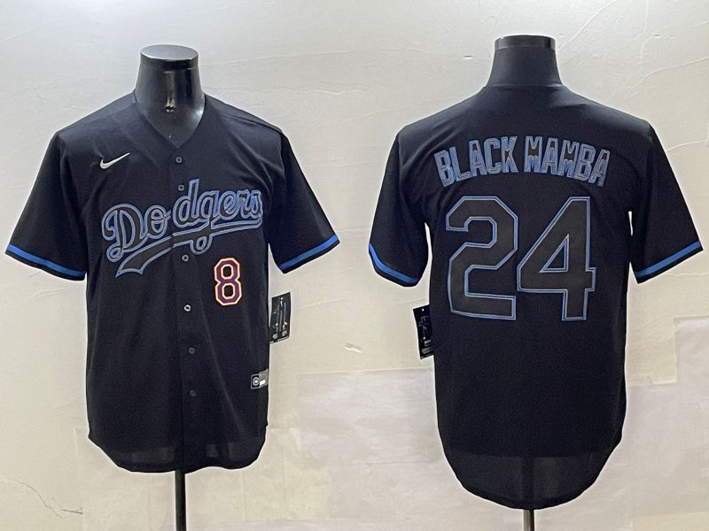 Men Los Angeles Dodgers #24 Black Mamba Black Classic Edition 2025 Nike MLB Jersey style 3->los angeles dodgers->MLB Jersey